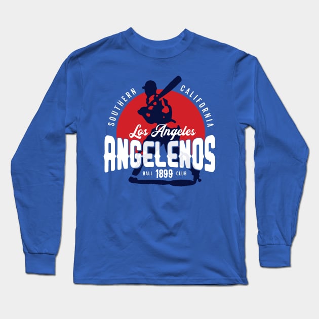 Los Angeles Angelenos Long Sleeve T-Shirt by MindsparkCreative